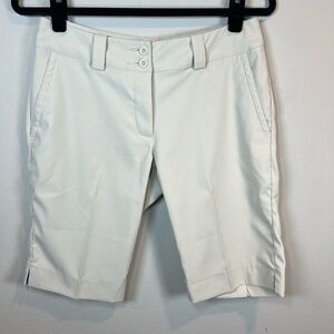 Nike Golf Women's  Tour Performance Bermuda Shorts  Beige Stretch Size 4 (30x11)